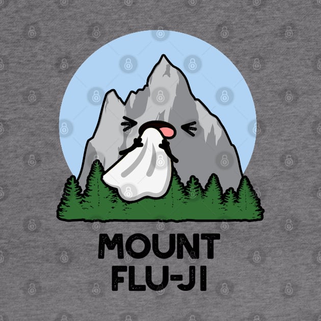 Mount Flu-ji Funny Mountain Pun by punnybone